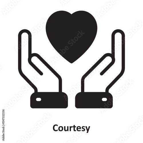 Courtesy Vector Icon which can easily modify or edit