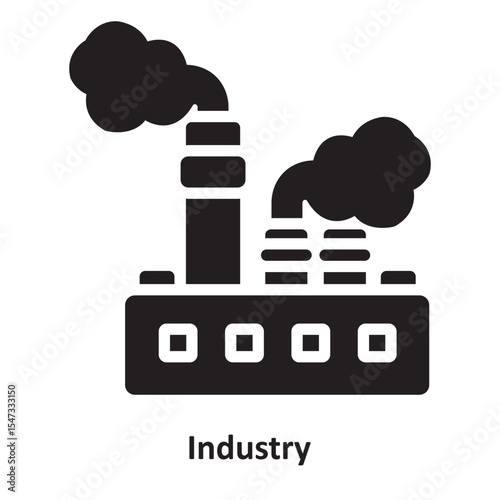 Industry Vector Icon which can easily modify or edit