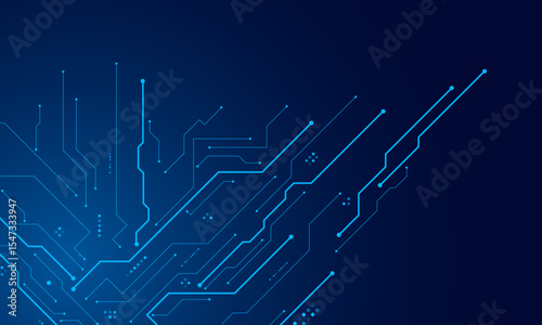 vector futuristic circuit board , Electronic motherboard , Communication and engineering concept , Hi-tech digital technology concept	
