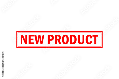 NEW PRODUCT - NEW PRODUCT text written on Red Rubber Stamp 
