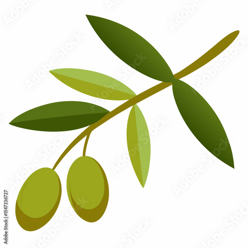 green olives with leaves