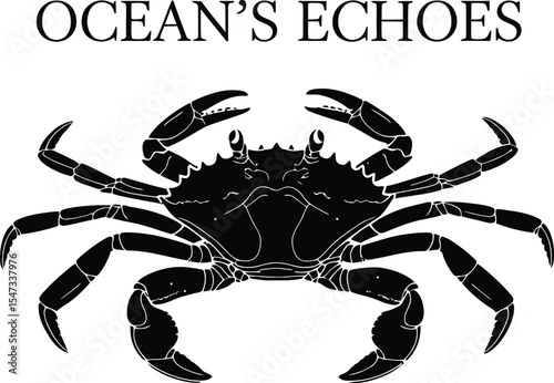 White silhouette vector illustration of various sea.