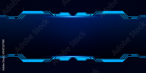 Sci fi futuristic user interface, HUD template frame design, Technology abstract background	
