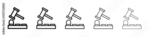 Mole Game Whack icon flat illustration set logo