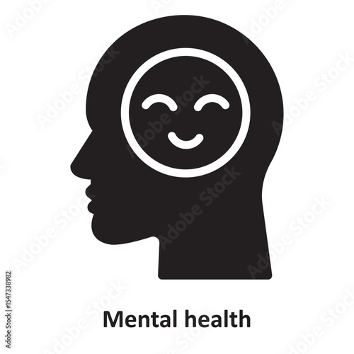 Mental health Vector Icon which can easily modify or edit