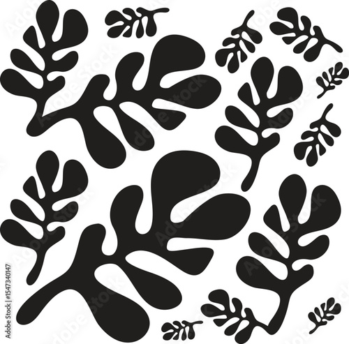 Leaves Pattern. Endless Background. Seamless
