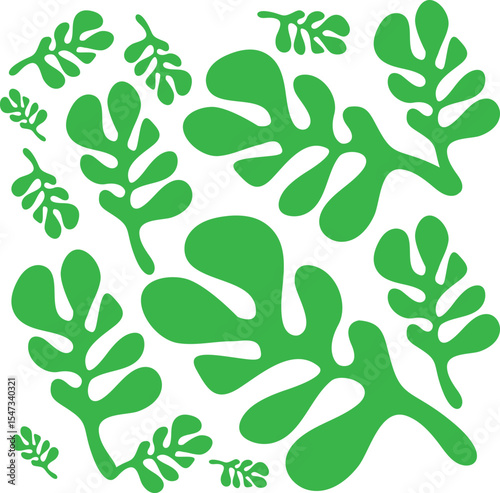 Leaves Pattern. Endless Background. Seamless