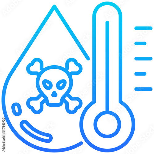 Mercury Contamination Icon