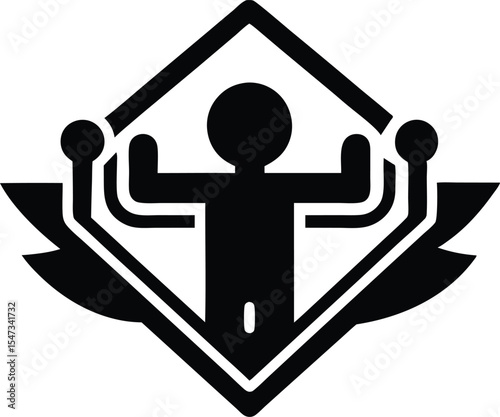 self discipline vector icon.