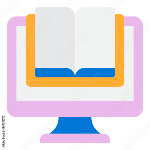 Digital Library Interface Illustration