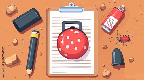 This illustration provides a checklist for termite inspections, focusing on essential areas to review