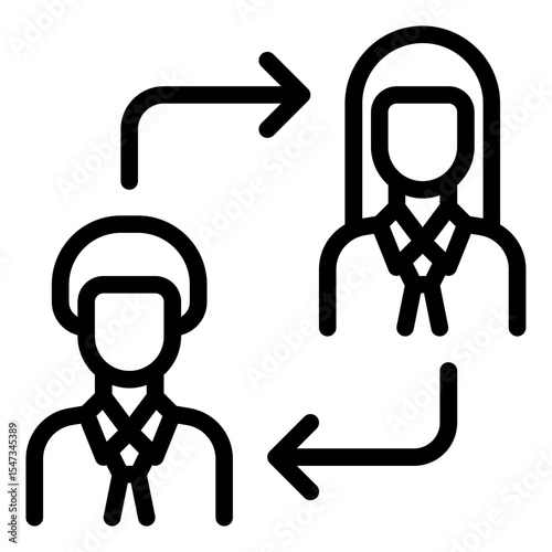 Communication Flow Icon