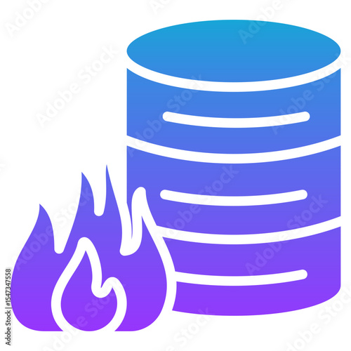 disaster recovery architecture glyph gradient icon