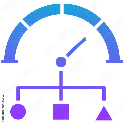 performance architecture glyph gradient icon