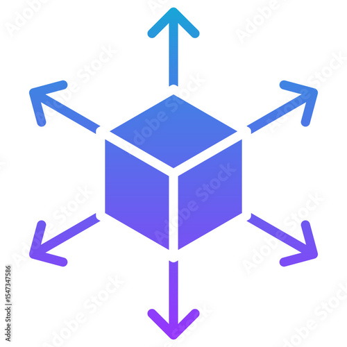 scalable architecture glyph gradient icon