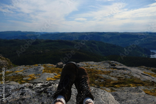 scenic view from a mountain top