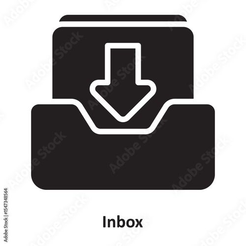 Inbox Vector Icon which can easily modify or edit