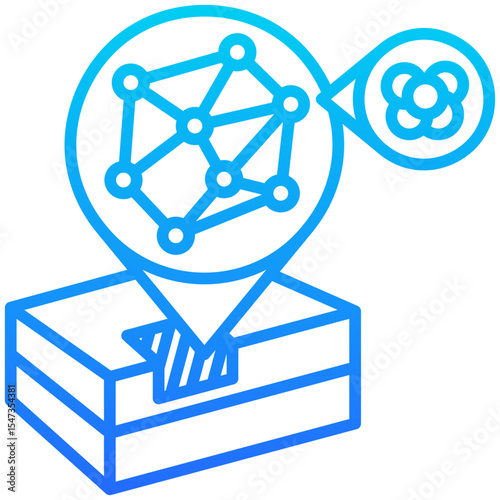 Quantum Neutrino Detection Icon