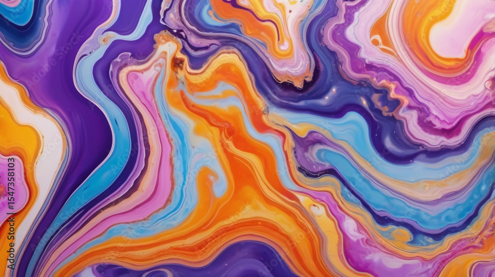 Fototapeta premium Marble acrylic seamless pattern, water texture, watercolor marble background. 