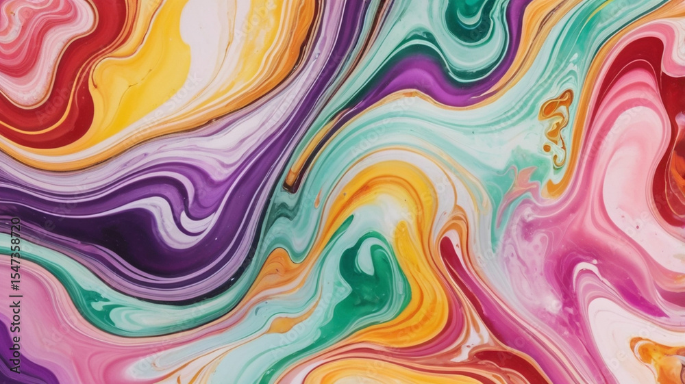 Fototapeta premium Marble acrylic seamless pattern, water texture, watercolor marble background. 