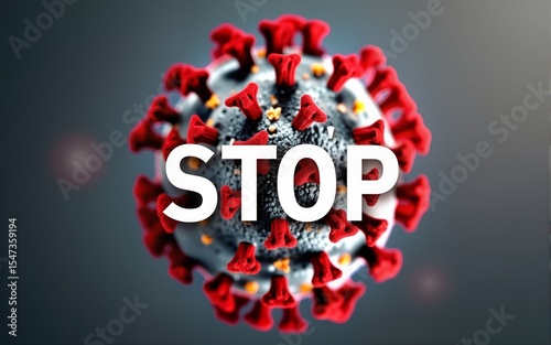 Coronavirus Covid 19 stop vector icon. Coronavirus 2019 nCov, virus epidemic outbreak, antiviral stop sign. High quality