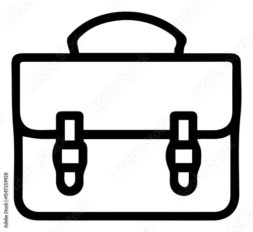 Elegant Briefcase Vector Illustration for Professional Use and Design