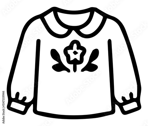 Elegant blouse with delicate floral design for chic and timeless style