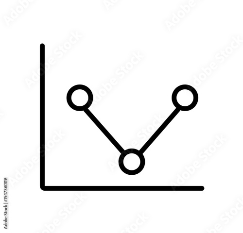 marketing grow chart vector icon