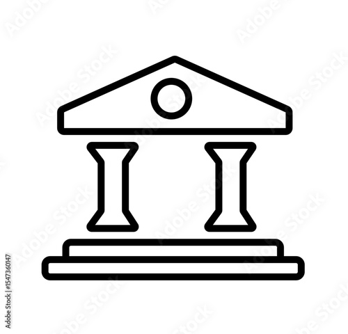 bank of finance vector icon