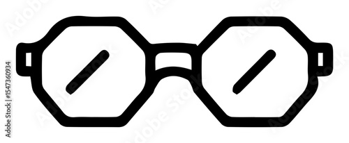 See the World Clearly Octagonal Glasses for Vision Correction Focus