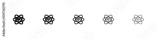 Values icon flat illustration set logo