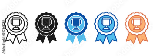 Gamification Icon Set Multiple Style Collection