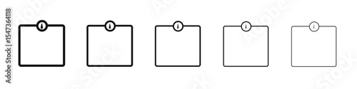 Weight scale icon flat illustration set logo