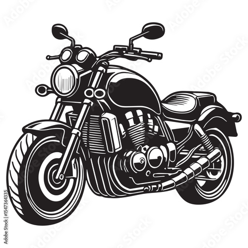 Retro Cruiser Bike Silhouette Clipart with Dual Sport Motorcycle Designs for Sublimation and Apparel

