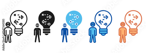Tactic Icon Set Multiple Style Collection