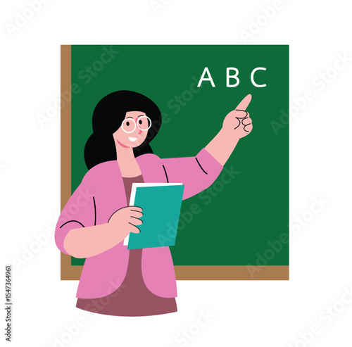 Teachers Teaching Alphabet in Classroom