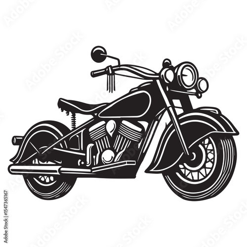 Classic Cruiser Motorcycle Silhouette Clipart Dual Sport and Sport Bike Designs for Sublimation Printing

