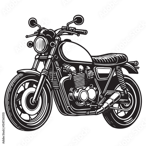 Cruiser Motorcycle Silhouette Clipart Classic Dual Sport and Sport Bike Designs for Sublimation and Crafts


