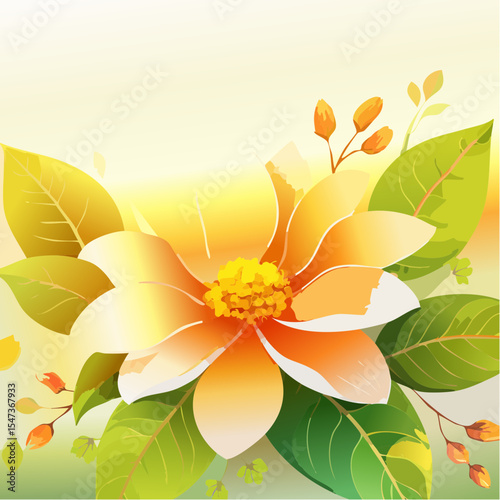 A warm bloom of golden petals glowing in sunset light, surrounded by softly blurred foliage kissed by late sunlight