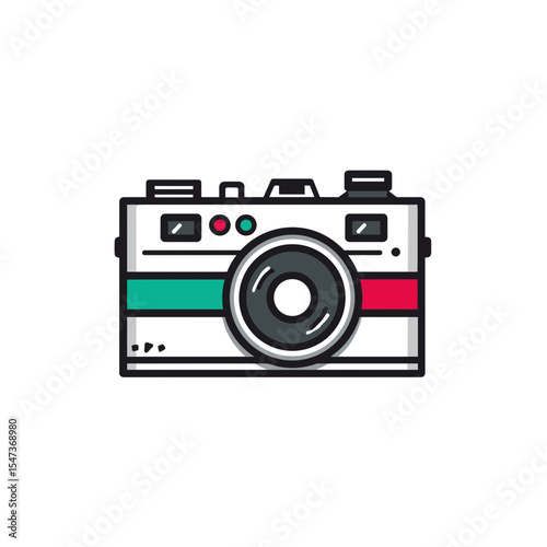 Vintage camera captures moments indoors creatively elegantly