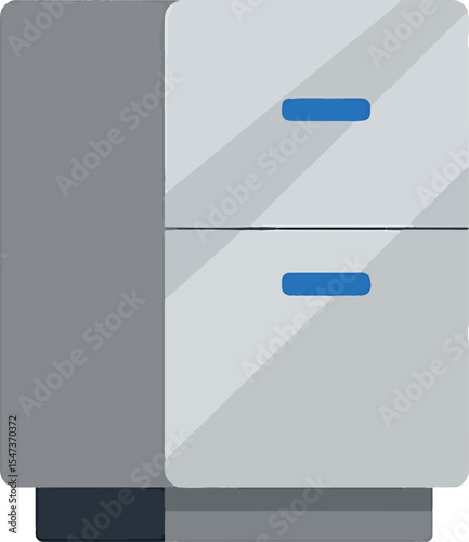 Modern Two-Drawer Filing Cabinet Simple and Functional Office Storage Solution