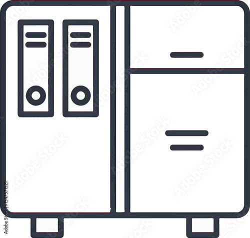 Organized Filing Cabinet Efficient Document Storage Solution