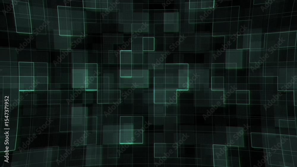 Green geometric futuristic 