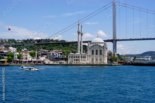 scenic old mecidiye mosque in istanbul