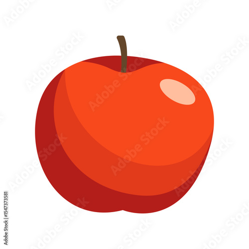 Apple Fresh Vector Flat Illustration
