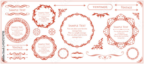 Fashionable frame. Design template. A set of gorgeous foreheads.
