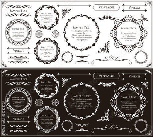 Fashionable frame. Design template. A set of gorgeous foreheads.
