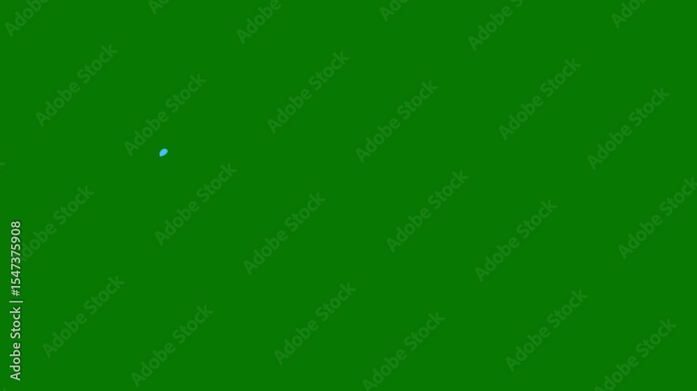 A green background with white border and the letter o on it blue ring sky is dot in middle an oval shaped object screen circle c group of birds flying green screen animated chromakey background