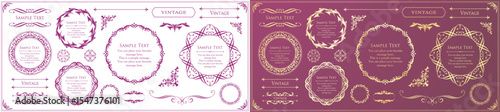 Fashionable frame. Design template. A set of gorgeous foreheads.
