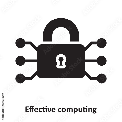 Effective computing Vector Icon which can easily modify or edit
